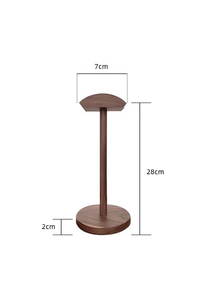 Choice حامل سماعات رأس OneOdio Pro 30 من الخشب الصلب بني اللون، يوضع فوق الأذن، لعرض سماعات الرأس على سطح المكتب، رف تخزين للألعاب