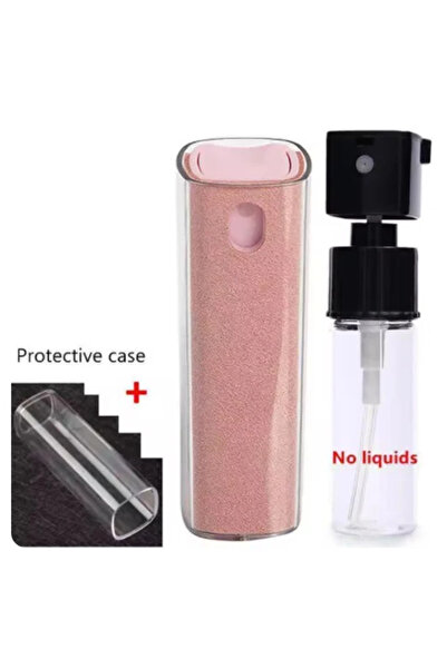 Choice مجموعة تنظيف الشاشة 2 في 1 باللون الوردي للهواتف/الكمبيوتر المحمول/الكمبيوتر اللوحي/التلفزيون/الشاشة/شاشات السيارة، بخاخ ومسح للتنظيف