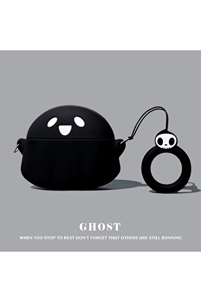 Choice حافظة سماعات AirPods 4 b-ghost ثلاثية الأبعاد على شكل بسكويت الشوكولاتة والخبز لأجهزة AirPods 1 2 3 4 Pro برسومات كرتونية لطيفة