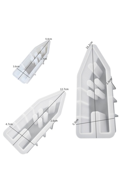 Choice 3 قطع قوالب 3 قطع قوالب سيليكون للمنزل، مجموعة قوالب راتنج السيليكون ل...