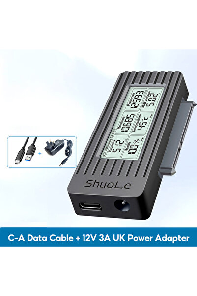 Choice كابل محول USB إلى SATA 12 فولت 3 أمبير من المملكة المتحدة، محول USB 3....