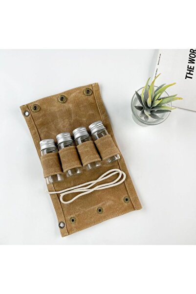 Choice حقيبة أدوات طعام جديدة للنزهات الخارجية باللون الكاكي، 3 علب من القماش...