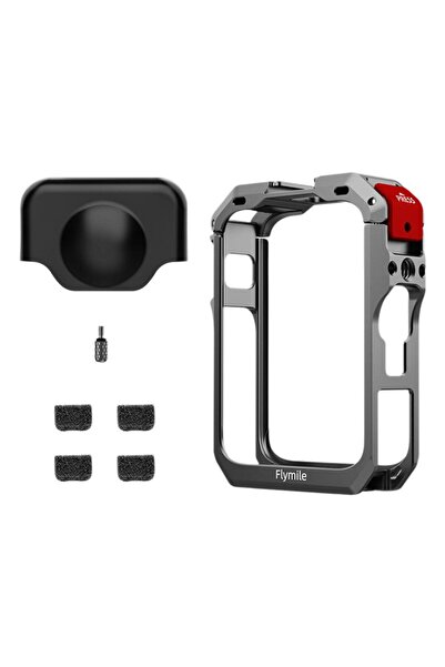 Choice إطار قفص معدني واحد لكاميرا DJI Osmo 360 مع غطاء حماية للعدسة، مصنوع من سبائك الألومنيوم، مناسب لكاميرا الحركة.