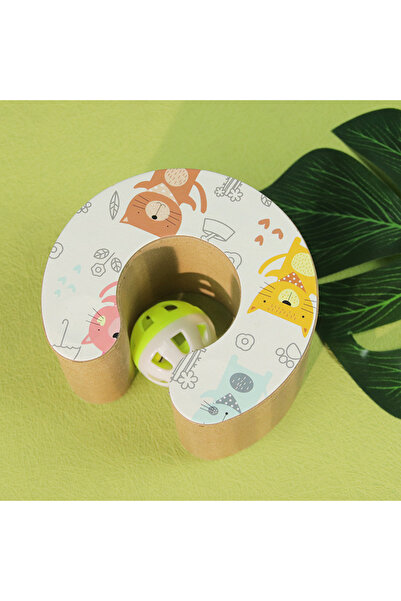 Choice WHITE Factory hot sell Interactive Cat Scratching Cardboard Toy Foldable Magic Organ Cat Scratching