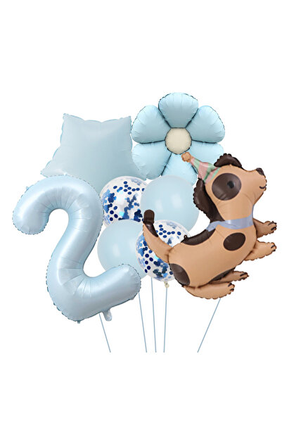 Miniso كما في الصورة 250308C02-2 مجموعة واحدة من بالونات عيد ميلاد الحيوانات ...