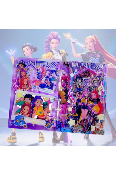 Choice دفتر ملاحظات صياد الشياطين من كي بوب، مقاس 10×14 سم، هدايا حفلات هانتريكس، هدايا أعياد ميلاد صياد الشياطين من كي بوب، قرطاسية