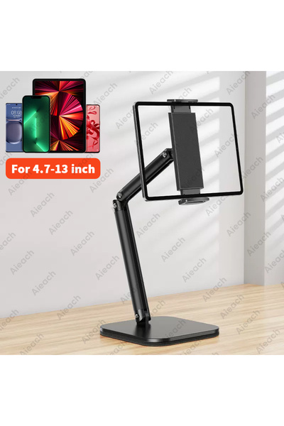 Choice حامل متعدد الزوايا قابل للتعديل لأجهزة iPad مقاس 4.7-13 بوصة من AIEACH، ذراع معدني مرن بطول 15 بوصة