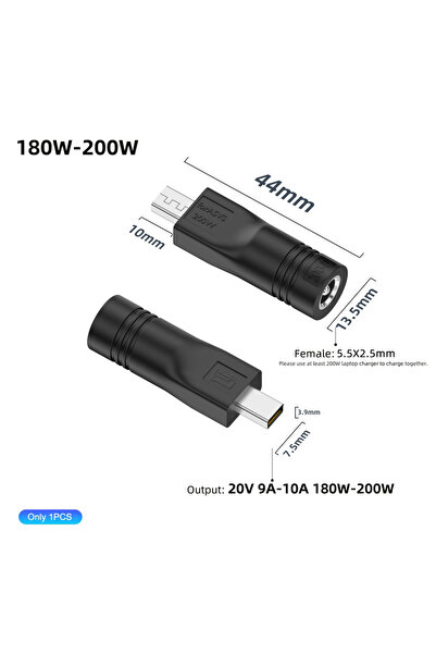 Choice محول طاقة تيار مستمر 5.5 × 2.5 مم - 200 واط 180 واط 200 واط 240 واط لج...