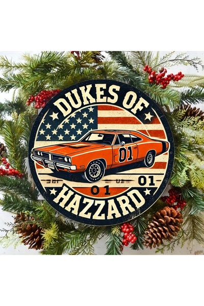 Choice لافتة معدنية عتيقة لدوق هازارد مقاس 20×20، قطعة واحدة، ديكور حائط حديد...