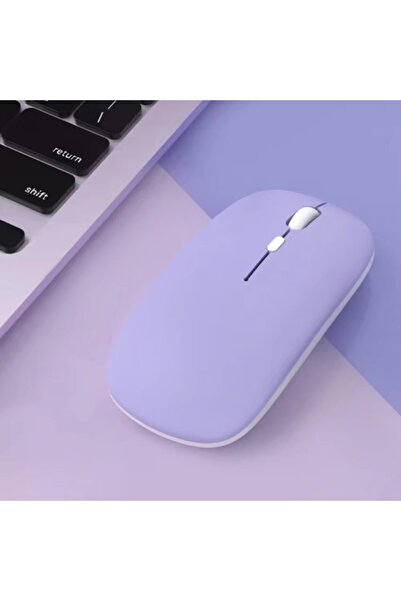 Choice ماوس بلوتوث لاسلكي بنفسجي فاتح لأجهزة iPad اللوحية التي تعمل بنظام And...