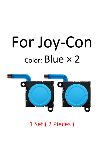 Choice Blue-2 pcs for Nintendo Switch NS Lite Joycon 3D Analog Sensor Joystic...