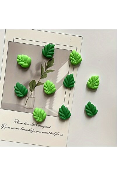 Choice ١٠ قطع أوراق شجر ١٠ قطع، مغناطيسات ثلاجة، مغناطيسات ثلاجة على شكل أورا...