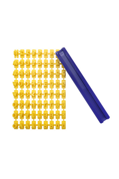 Choice مجموعة قوالب الطباعة على السيراميك، حرف أبجدي رقمي، قالب ضغط طين بوليم...