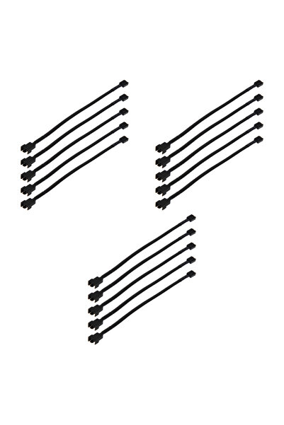 ALLOYSEED 3 SET 5pcs 4 Pin PWM Connector Male To Female Extending Cable Extending Cable PWM Fan Extension Cabl