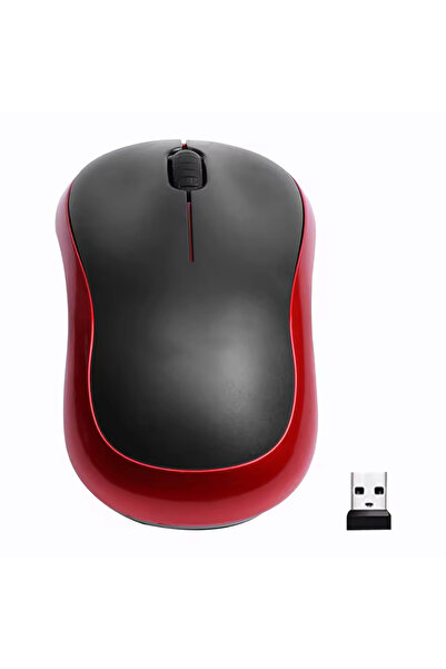 Choice ماوس لاسلكي صغير الحجم أحمر M185 ماوس محمول مريح بدقة 1000 نقطة في البوصة ماوس مريح 2.4 جيجا هرتز مع USB