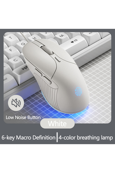 INPHIC ماوس B2 أبيض سلكي USB B2 ماوس ألعاب صامت للمكتب لأجهزة الكمبيوتر الشخص...