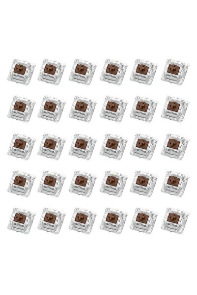 Choice مفاتيح ميكانيكية من Tea Brown مكونة من 30 قطعة، لوحة مفاتيح ميكانيكية ...