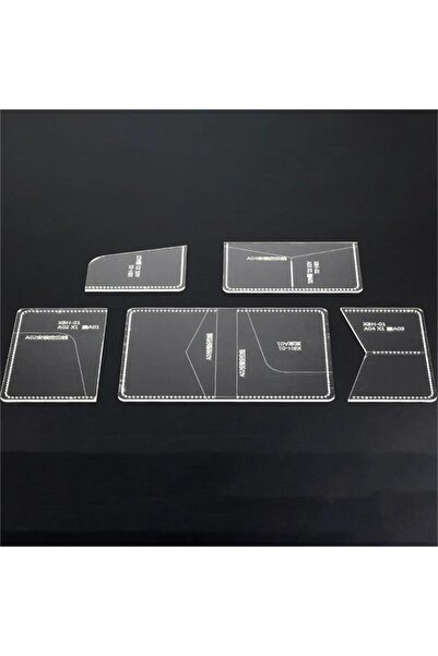 Choice AA YOMDID 5pcs Acrylic Wallet Card Bag Transparent Templates Leather C...