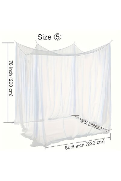Choice أبيض [شبكة ناموسية كبيرة جدًا] خيمة ناموسية كبيرة جدًا بحجم كينج | شبكة 300D، 15 فتحة