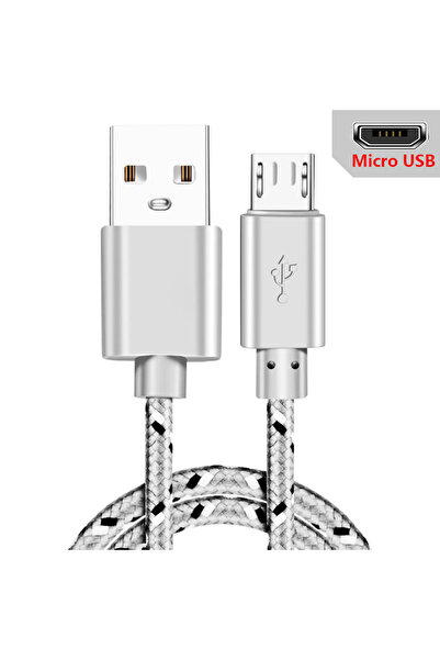 Choice كابل بيانات مضفر من النايلون بطول 3 متر من USB A إلى Micro USB باللون ...