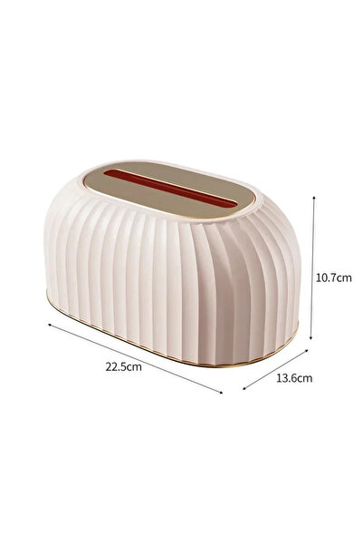 Choice علبة مناديل وردية مخططة، علبة مناديل فاخرة خفيفة للاستخدام المنزلي، ال...