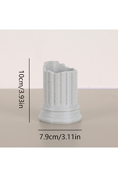 Choice حامل أقلام على شكل عمود روماني على الطراز اليوناني القديم، قطعة واحدة ...