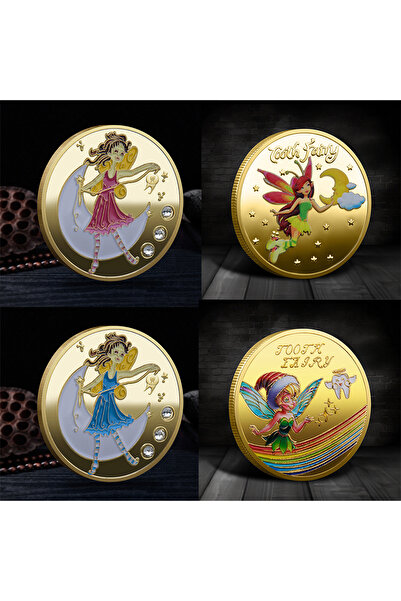 Choice مجموعة عملات تذكارية على شكل جنية الأسنان، عملات تذكارية، هدية عيد ميلاد كرتونية