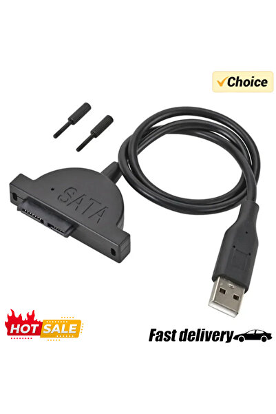 Choice منتج جديد محول USB 2.0 إلى Mini Sata II 7+6 13Pin لأجهزة الكمبيوتر الم...
