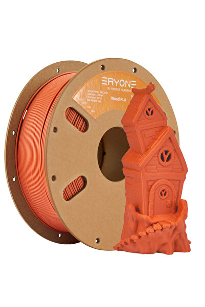 Choice4 Pine wood Eryone 1KG PLA Wood Premium Filament 3D Print, Real Wood Flour,Deep Light,wood pla filamen