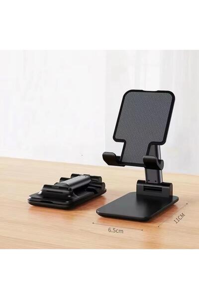 Choice حامل هاتف محمول قابل للطي باللون الأسود لأجهزة iPhone وiPad وحامل كمبي...