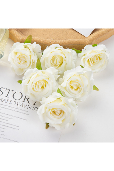 Choice 10 قطع من الزهور الاصطناعية الحريرية والورود لحفلات الزفاف والحديقة وا...