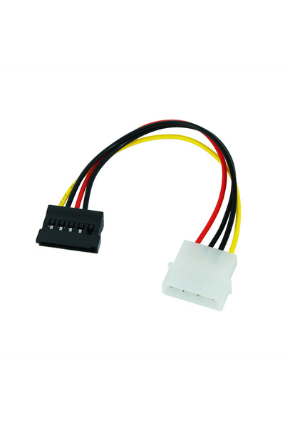 Choice 18cm IDE/Molex/IP4/4-pin Male to SATA Female Power Cable 15 pin Connec...