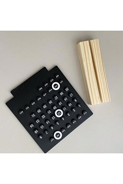 Choice black Calendar Mini DIY Desktop Calendar, Office Desktop Decoration, H...