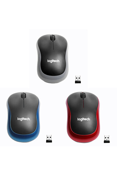 logitech gray blue red M185 Mini Wireless Mouse 1000DPI Silent Optical Mouse 2.4GHz with USB Mini Re