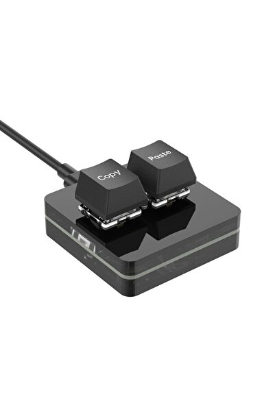 Choice Red Switch 2 Key Copy Paste USB-C Customized Keyboard Mini Copy Paste 2 3 6 Keys Knob with LED RGB L