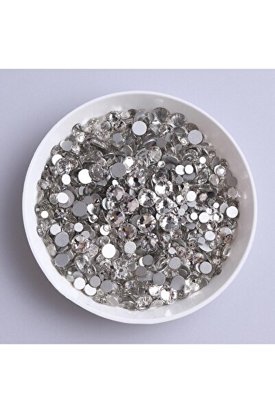 Choice Crystal SS3-SS20 Black Diamond Glitter Glass Rhinestones Mix Small Size High Quality Flatbase Crysta