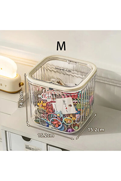 Choice With lid m Children'S Hair Accessories Storage Box Multi-Use Hair Clip Finishing Girl'S Hair Rope B