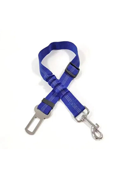 Choice حزام أمان للكلاب أزرق قابل للتعديل والسحب مع بطانة مرنة وحزام أمان لمق...