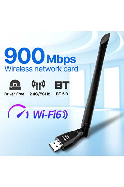 Choice fenvi 900Mbps WiFi 6 USB Adapter Bluetooth 5.3 AX900 USB Dongle Wireless Network Card Dual Band 2...