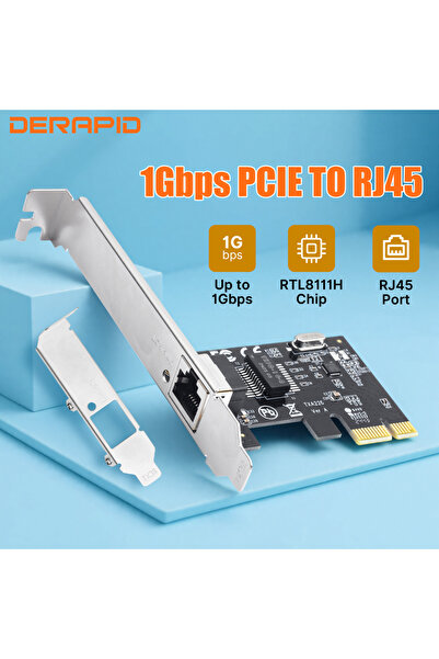Choice 1000M Gigabit Ethernet Network Card PCI-E to RJ45 1000Mbps Wired LAN Controller with RTL8111H Chipse