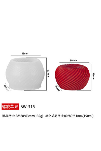 Choice قالب تفاح موس حلزوني قالب سيليكون معجنات فرنسية شوكولاتة عيد الميلاد ع...