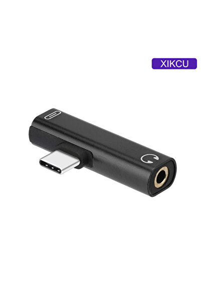 Choice محول سماعة رأس من النوع C إلى مقبس 3.5 ملم أسود، محول صوت، كابل USB من النوع C إلى نوع C، موصل سماعة رأس