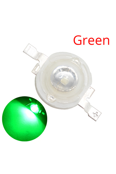 Choice أخضر 10 قطع تيار مستمر 3 فولت 3 واط عالية الطاقة ديود باعث للضوء رقاقة...