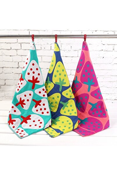 Choice 3 قطع - منشفة مربعة مفيدة بألوان متنوعة، منشفة وجه قوية الامتصاص للماء...