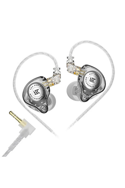 Choice سماعة أذن KZ EDX PRO 2 ديناميكية بيضاء مقاس 3.5 مم بدون ميكروفون داخل ...