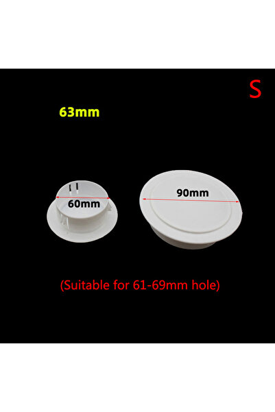 Choice غطاء ديكوري لفتحة تكييف الهواء مقاس 63 مم، غطاء سد فتحة تكييف الهواء، ...