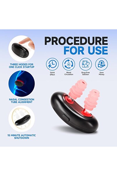 unbranded No More Colds Red Light Therapy for Nose - Hot Red Light Nasal Therapy Instrument