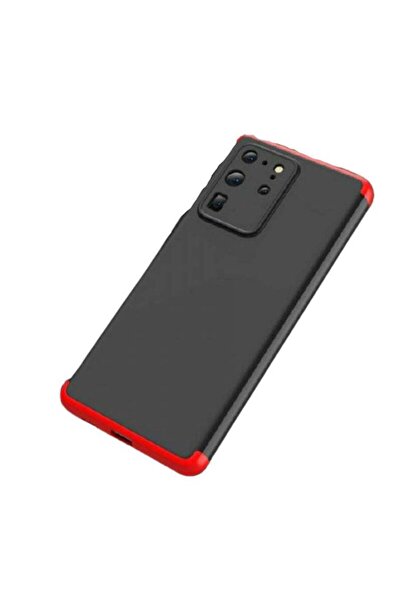 GKK 360 Degree Protection Back Cover For Samsung S20 Ultra Black/Red