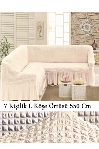 StarMall Bürümcük 7 kişilik Köşe Koltuk, Kanepe Örtüsü, Koltuk Kılıfı, Lastik...