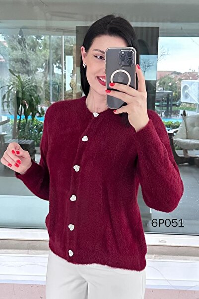 İnce Topuk Prive Series Bearded Knitwear Cardigan 6P051